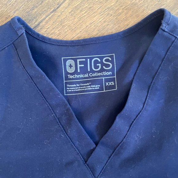 Catarina 1 pocket top - Navy - XXS - Picture 2 of 2